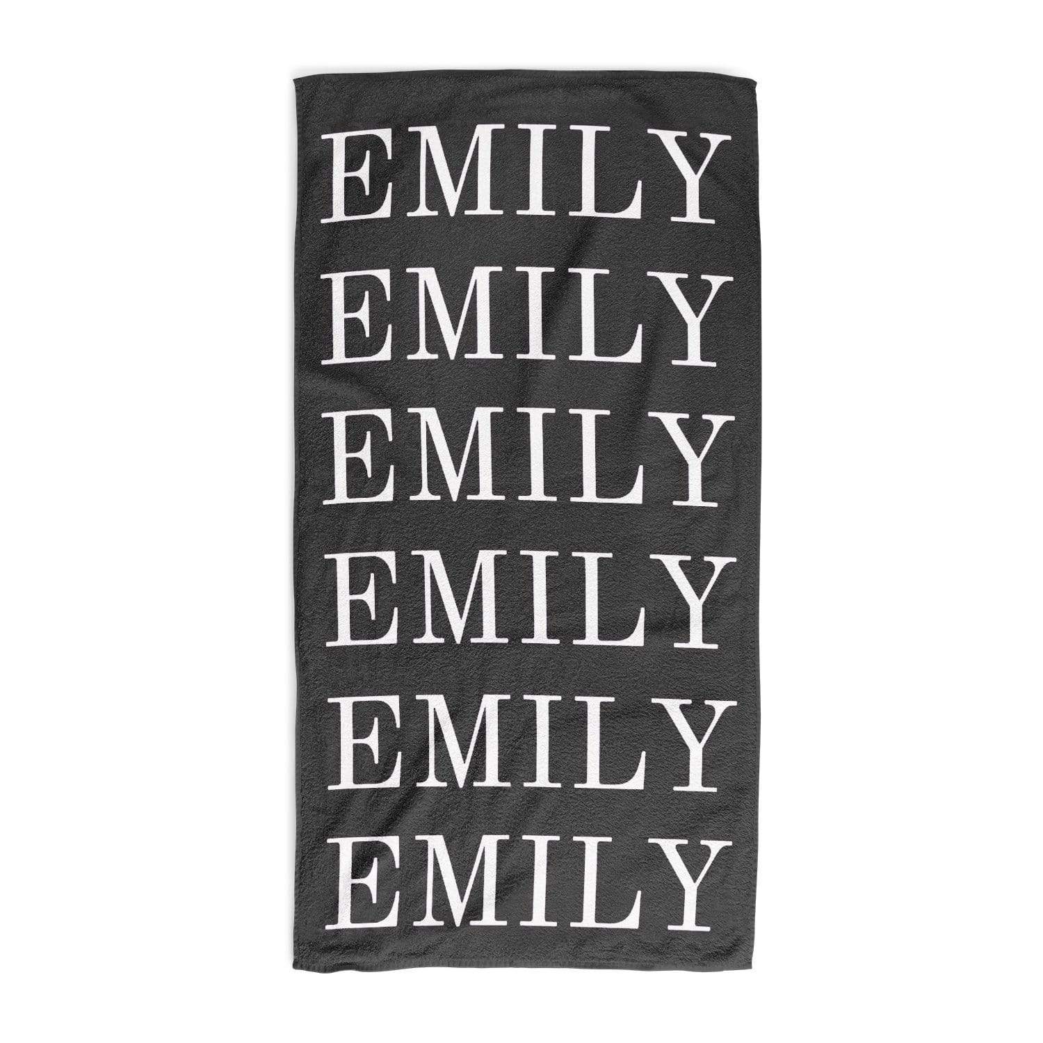 Repeating Name Personalised Towel